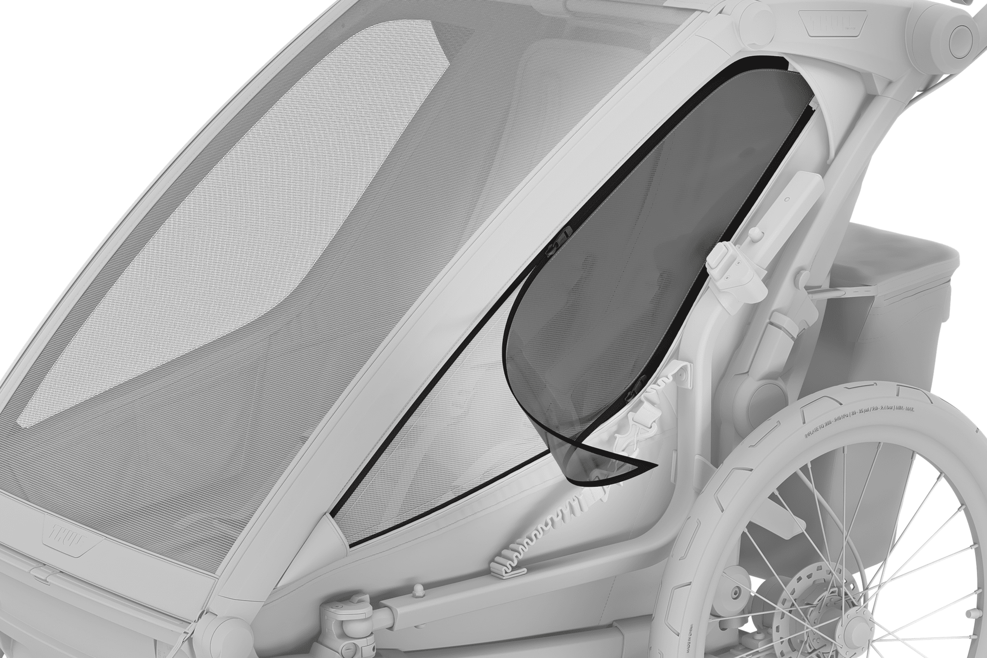 thule fahrradanhänger 2 kinder max gewicht Thule Chariot Sport 2 double schwarz