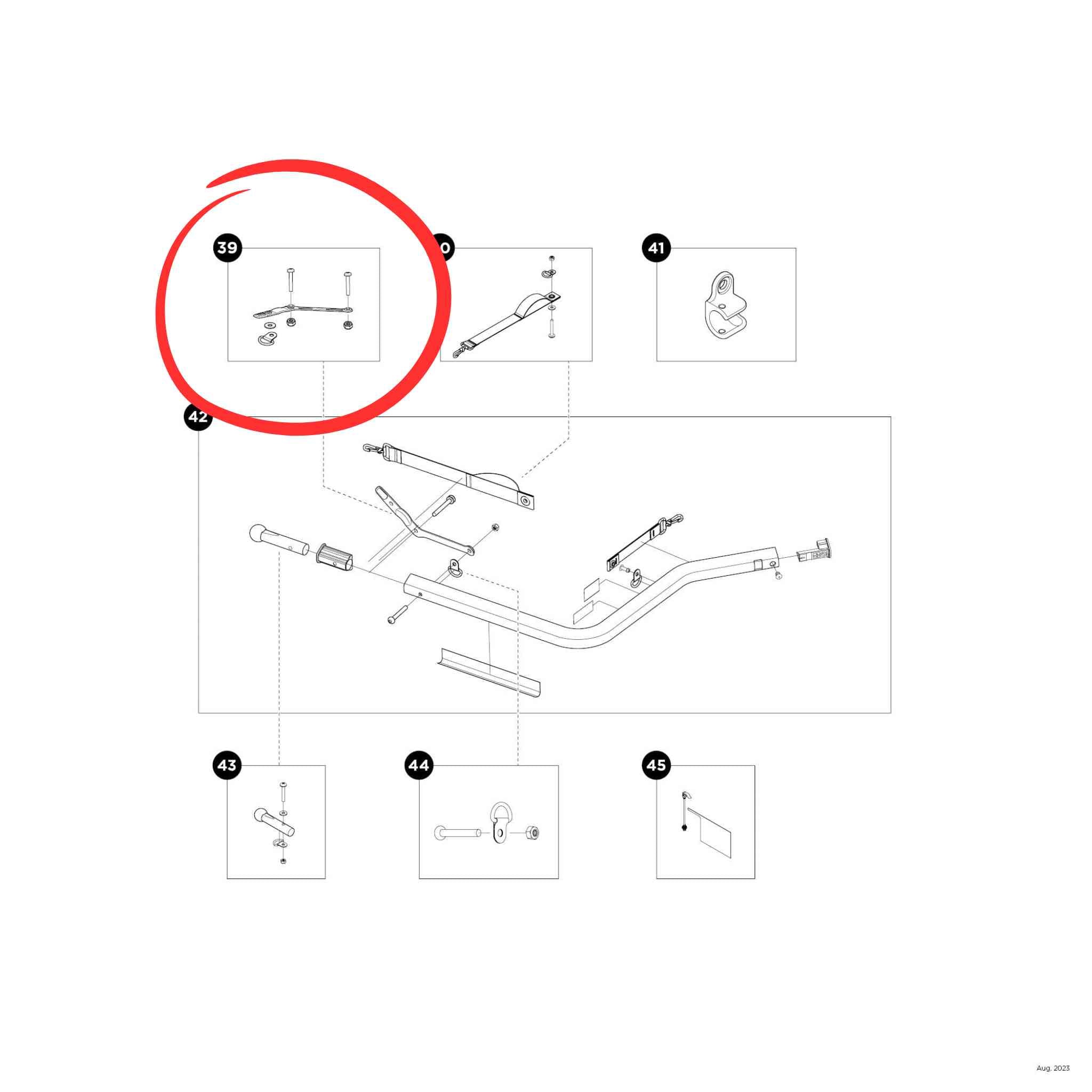 Thule Sicherungssplint Rubber Hitch Strap Kit 17-X
