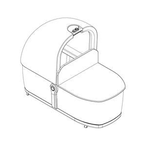 Thule Bassinet Frm/Fabric -Grey Mel – 1500054020 – Produktbild 1