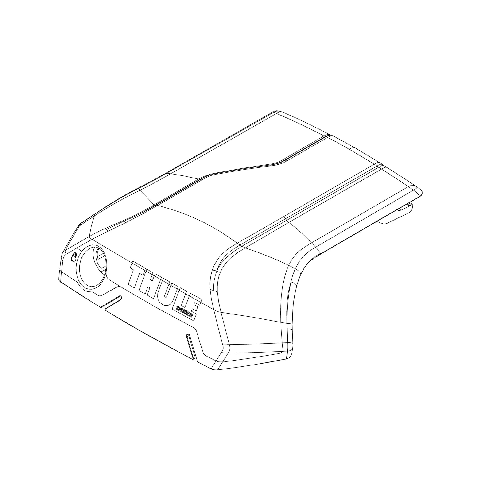 Thule Cover Raised Rail Edge Right – 1500054746 – Produktbild 1