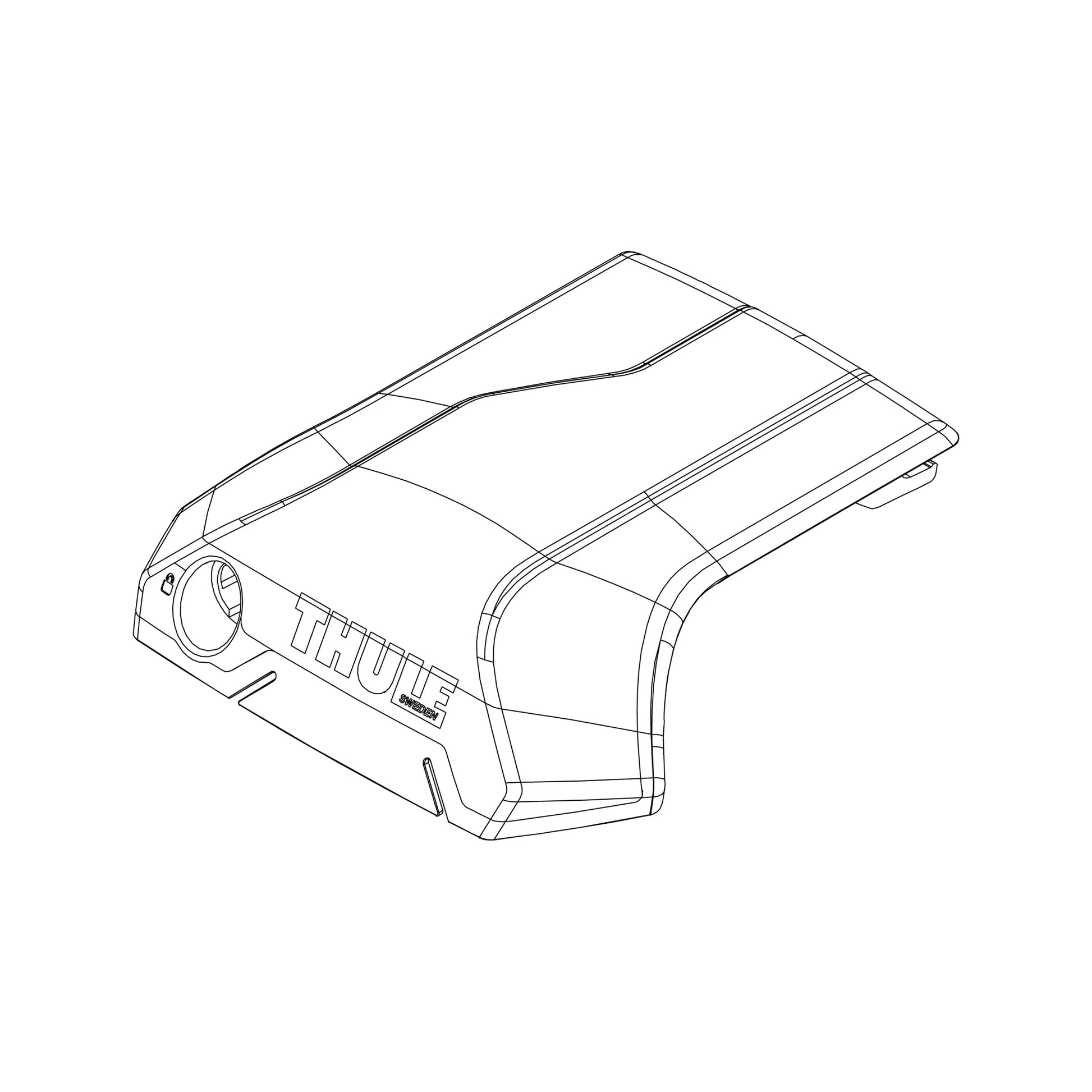 Thule Cover Raised Rail Edge Right – 1500054746 – Produktbild 1
