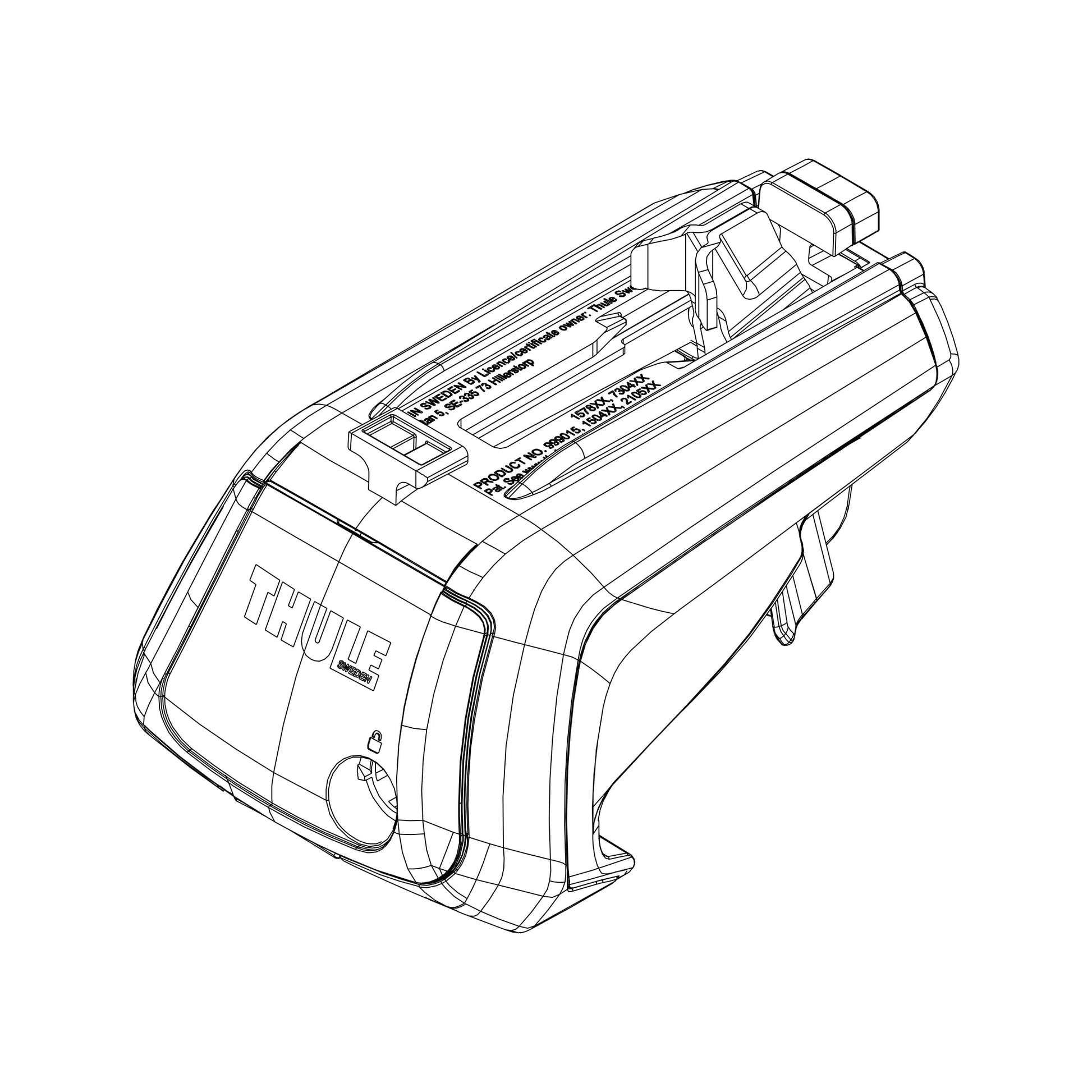 Thule SmartRack Raised Rail Foot com – 1500054747 – Produktbild 1