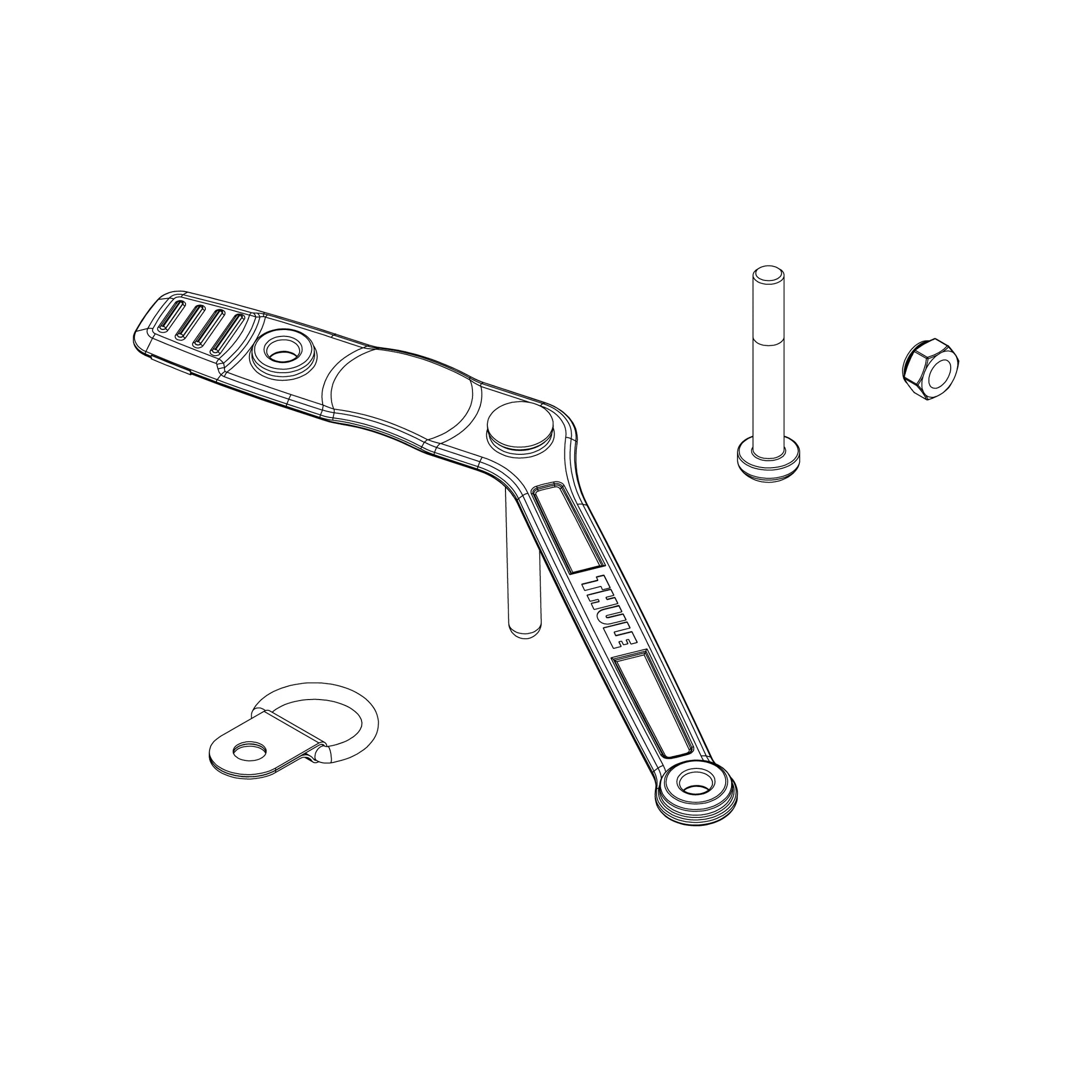 Thule Rubber Hitch Strap Kit Courier – 1500054787 – Produktbild 1