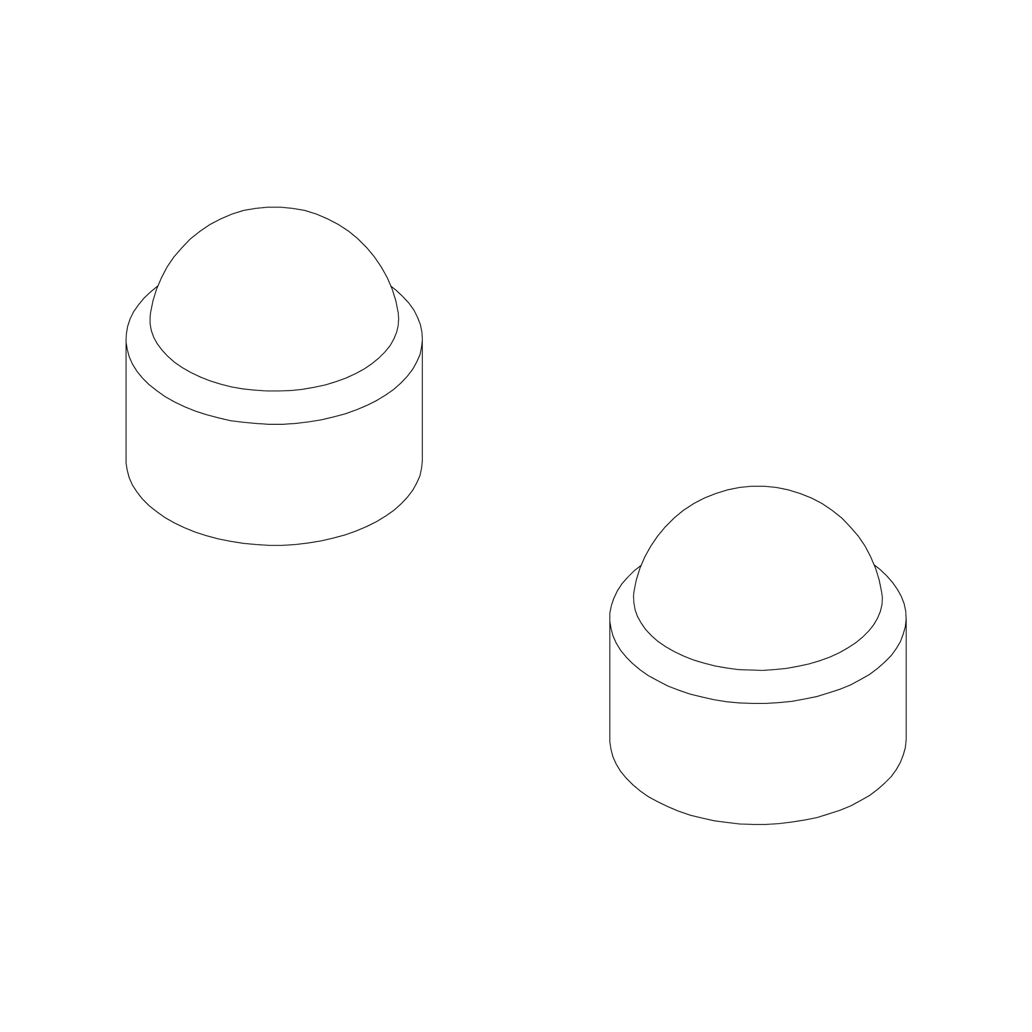 Thule Nut Cap M6, Black – 1500054828 – Produktbild 1