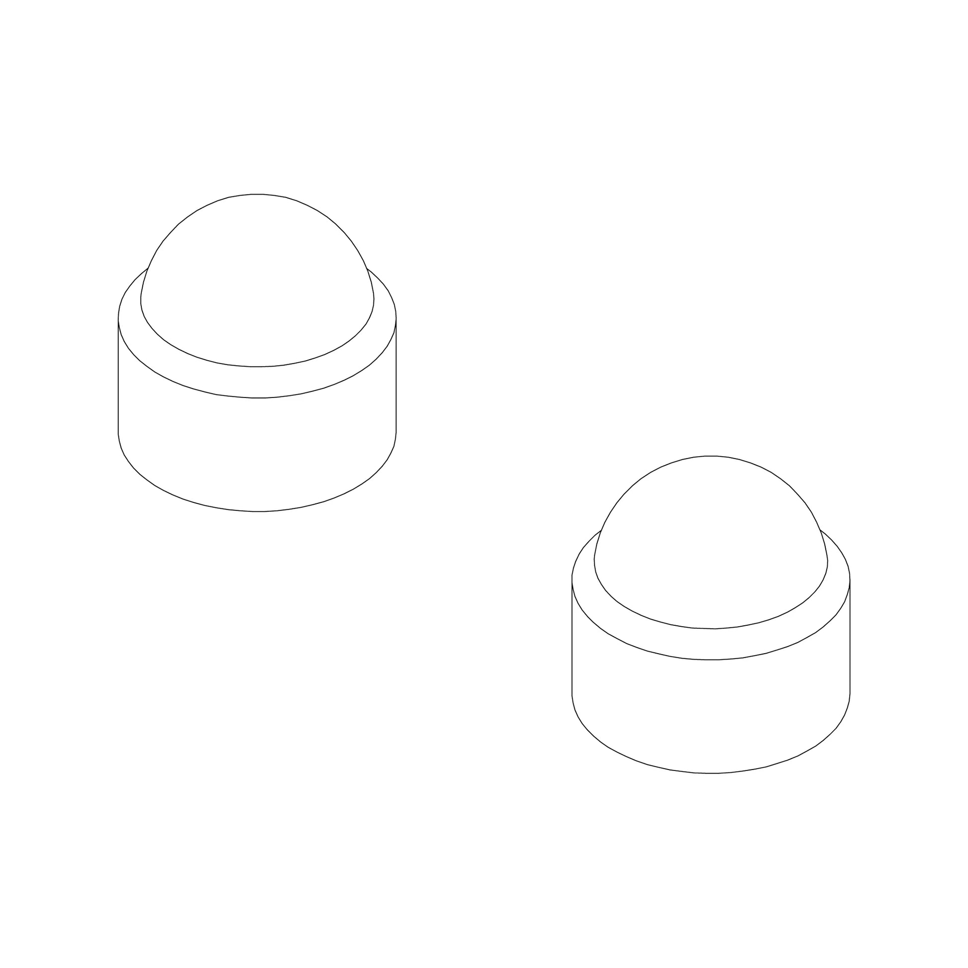 Thule Nut Cap M6, Black – 1500054828 – Produktbild 1