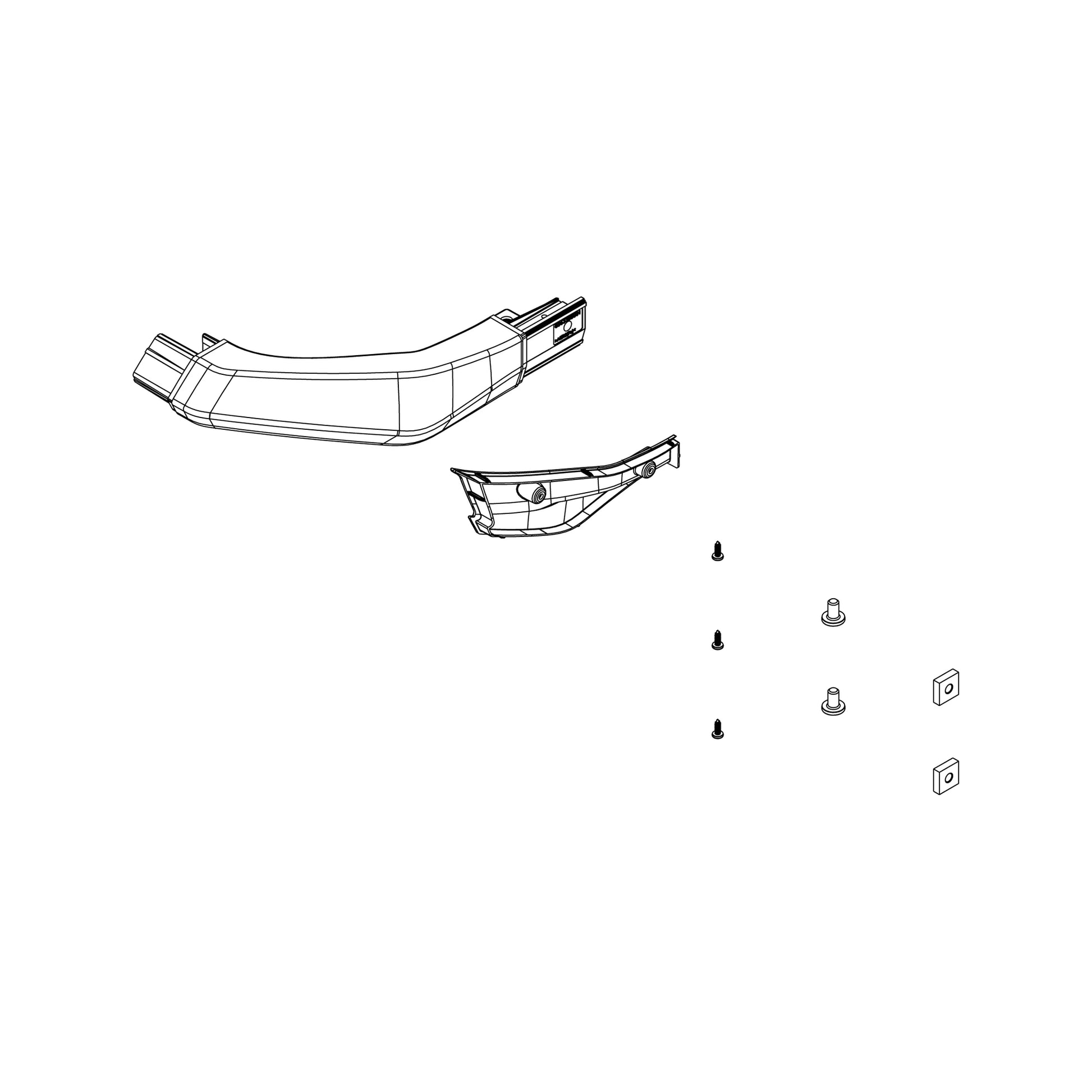 Thule front L corner +M8 nuts+screws – 1500054967 – Produktbild 1
