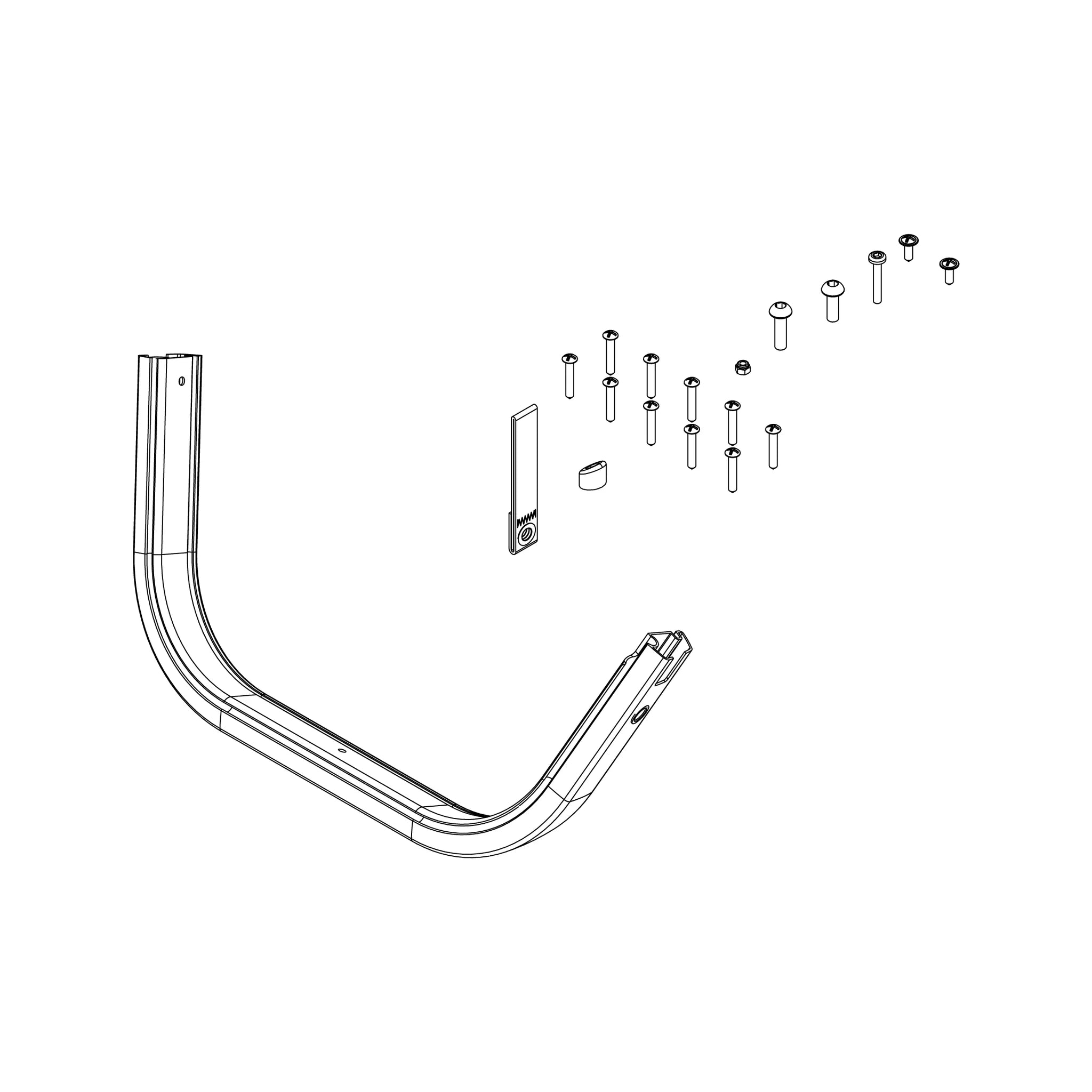 Thule Footwell Frame - Single 17-X – 1540105299 – Produktbild 1