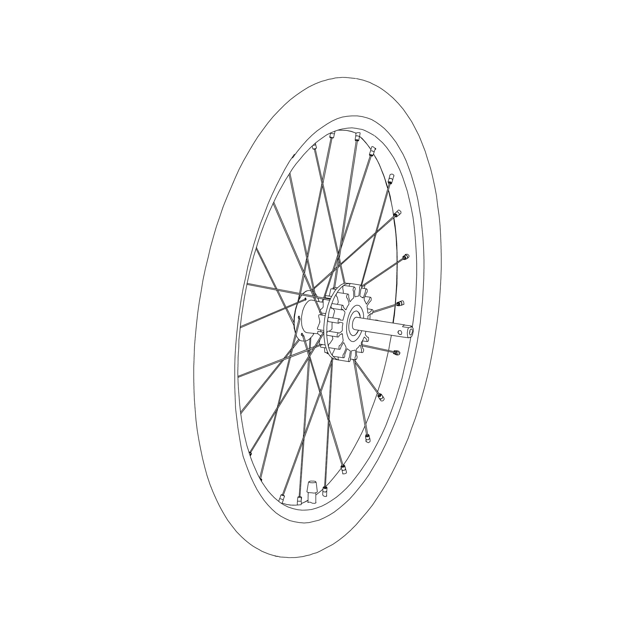 Thule WHEEL ASM-40MM HUB-8MM BB-CSTR – 1540192450 – Produktbild 1
