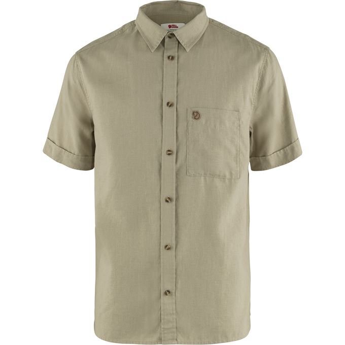 Övik Travel Shirt SS M Sand Stone L